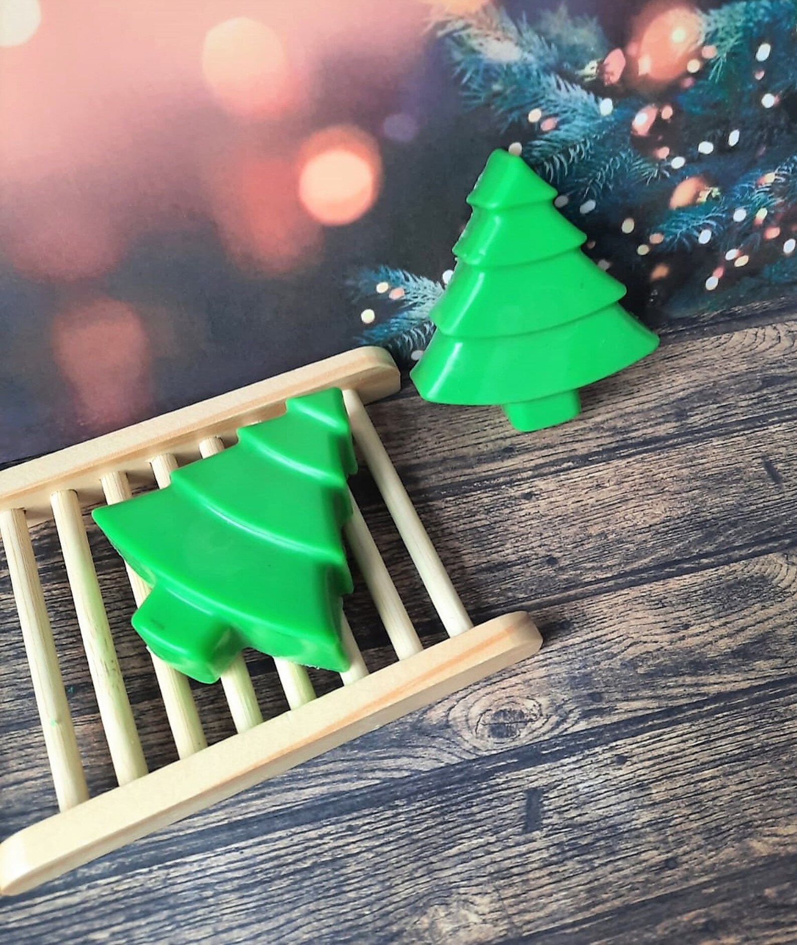 Jabón de árbol de Navidad jabón perfumado navideño jabón Etsy