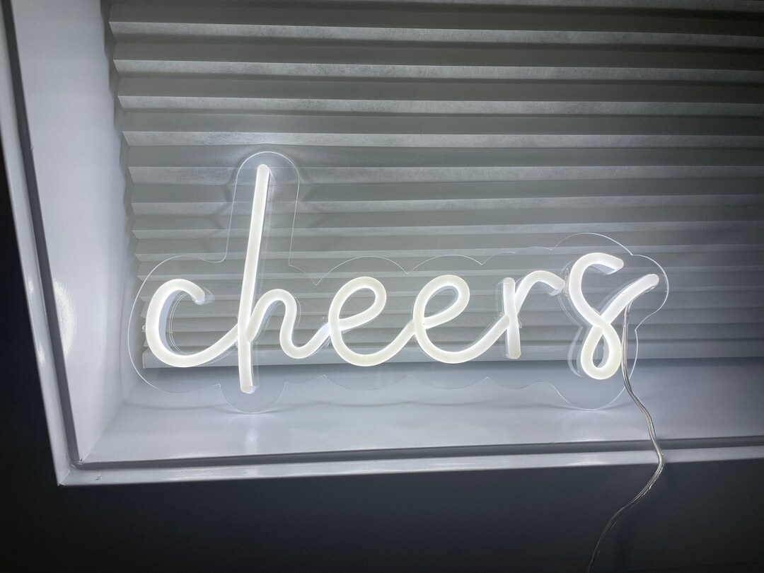 Cheers LED Neon Sign - Etsy