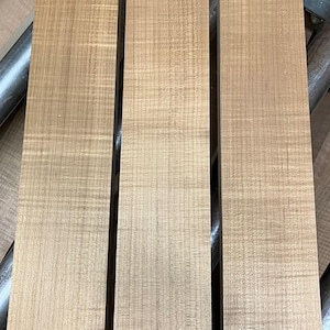 Roasted Curly Flame Maple Wood, Woodworking, Flame Maple Wood, Wood projects,  Unique wood, Guitar Neck Blank, Luthier, Tonewood  L-136