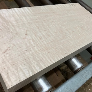 Curly Maple Billet, Thick Lumber, Flame Maple, Tiger Maple, Maple Lumber, Flatsawn wood, Project Wood, Unique Wood, Woodworking L-137