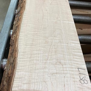 Curly Maple Billet, Thick Lumber, Flame Maple, Tiger Maple, Maple Lumber, Flatsawn wood, Project Wood, Unique Wood, Woodworking L-138