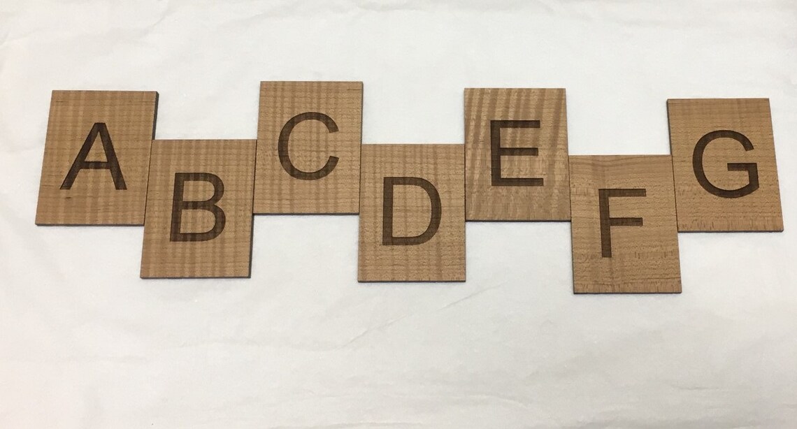 Wood Letter Tiles/custom Made Wooden Letters/wood Crossword Etsy
