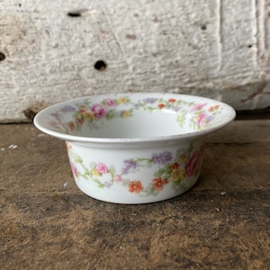 Vintage Limoges Porzellan Trinket Dish: Rosa Rosen , GDA Frankreich