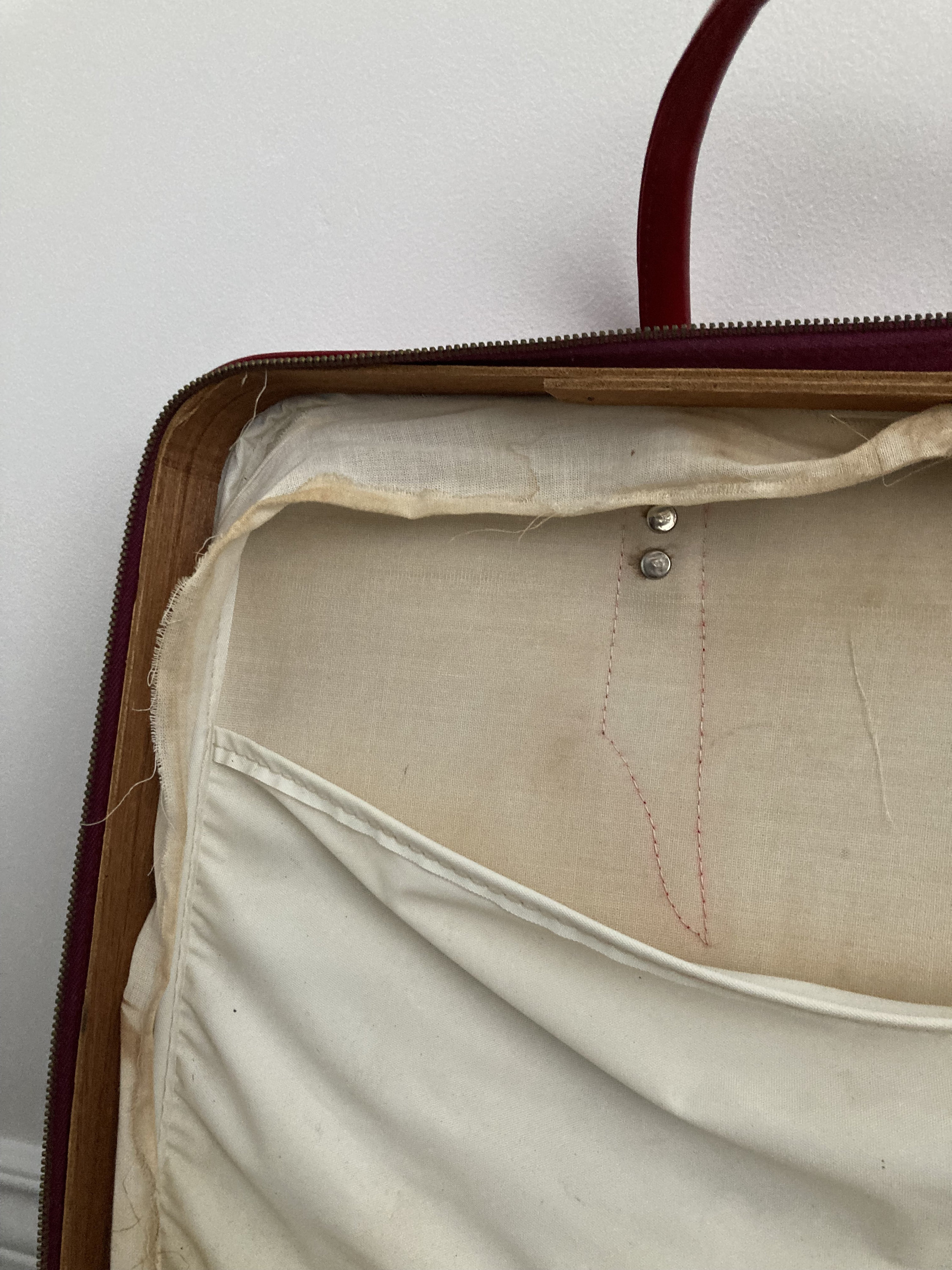 Red Luggage Vintage Red Carry on Bag Red Suitcase Vintage Etsy