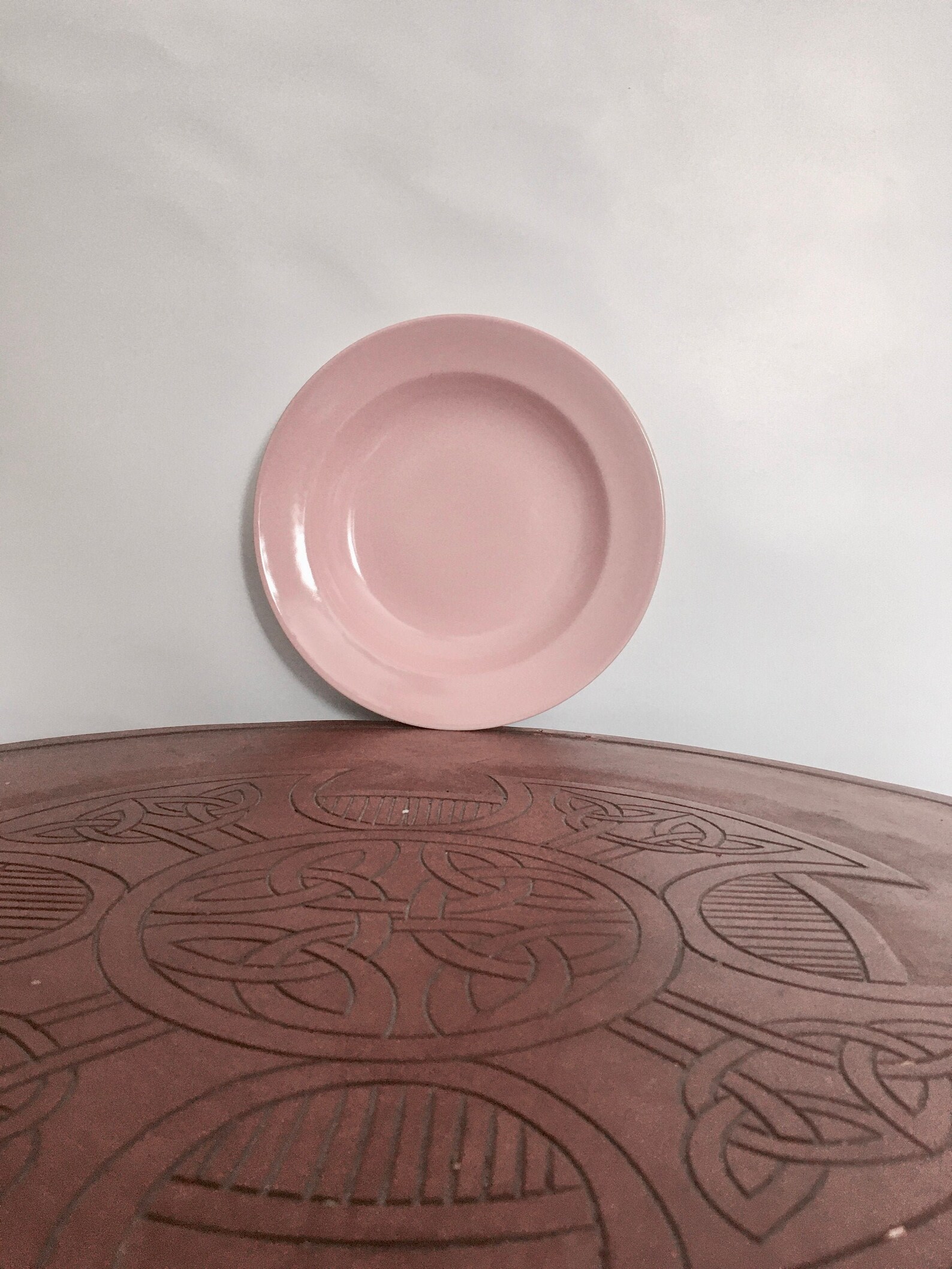 Poole Twin Tone Pink Soup Bowl Vintage Poole Pottery Made In England