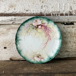 Nautical Plate - Hand Painted Nautical - Limoges Dish - Vintage Limoges - Hand Painted Limoges - Limoges Plate - Sea Limoges