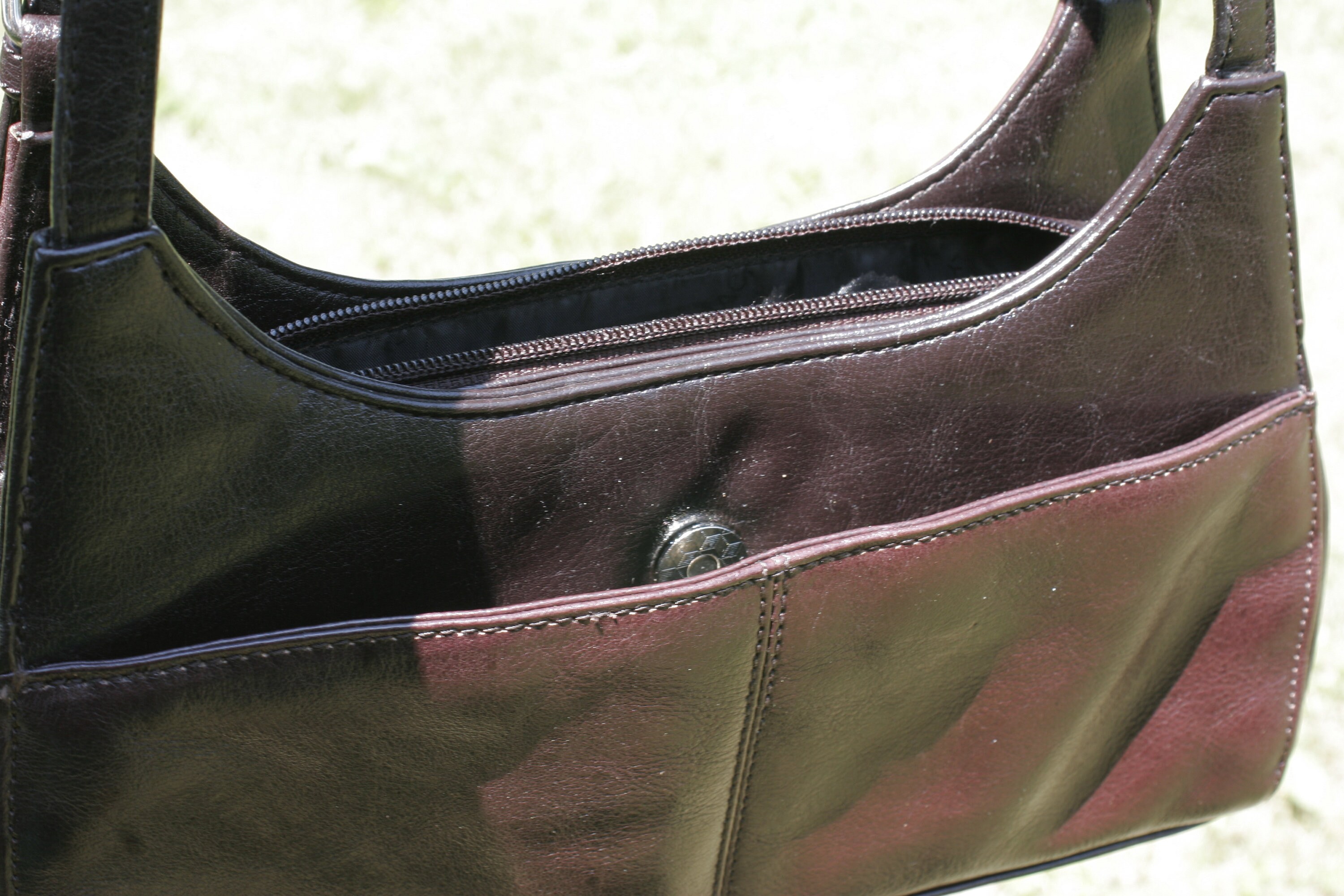 Chocolate Leather Bag Chocolate Leather Vintage Chocolate Etsy Canada