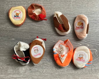 1984 Get Along Gang Doll-schoenen en -outfits | Veel pluche accessoires | Dotty Dog Portia Porcupine Zipper Cat Vintage Toy Clothing