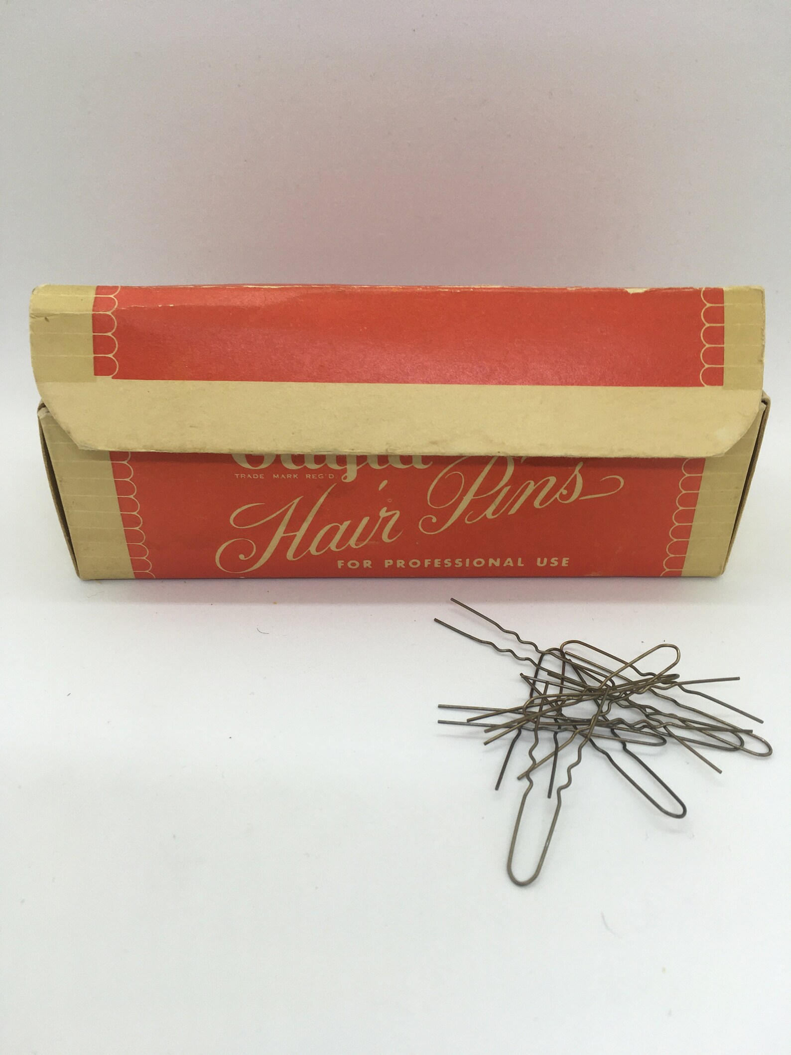 Hair Pins With Box Bobby Pins Paper Box Rare Find Hair Etsy