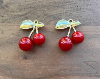 Cherry pendant, double cherry