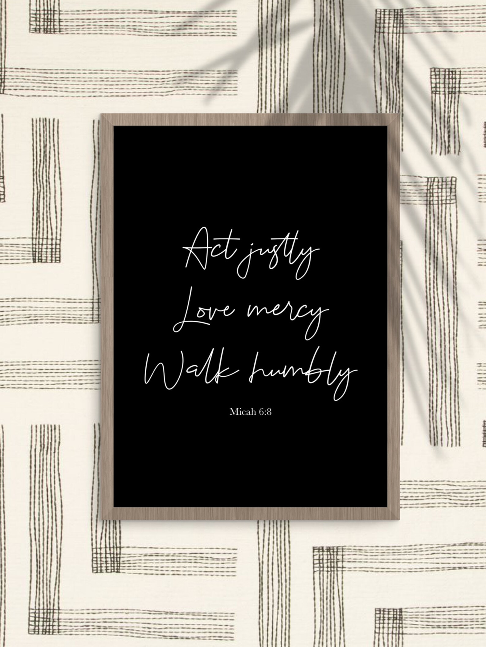 MICAH 6-8 Printable Wall Art Bible Verse Wall Art Christian - Etsy