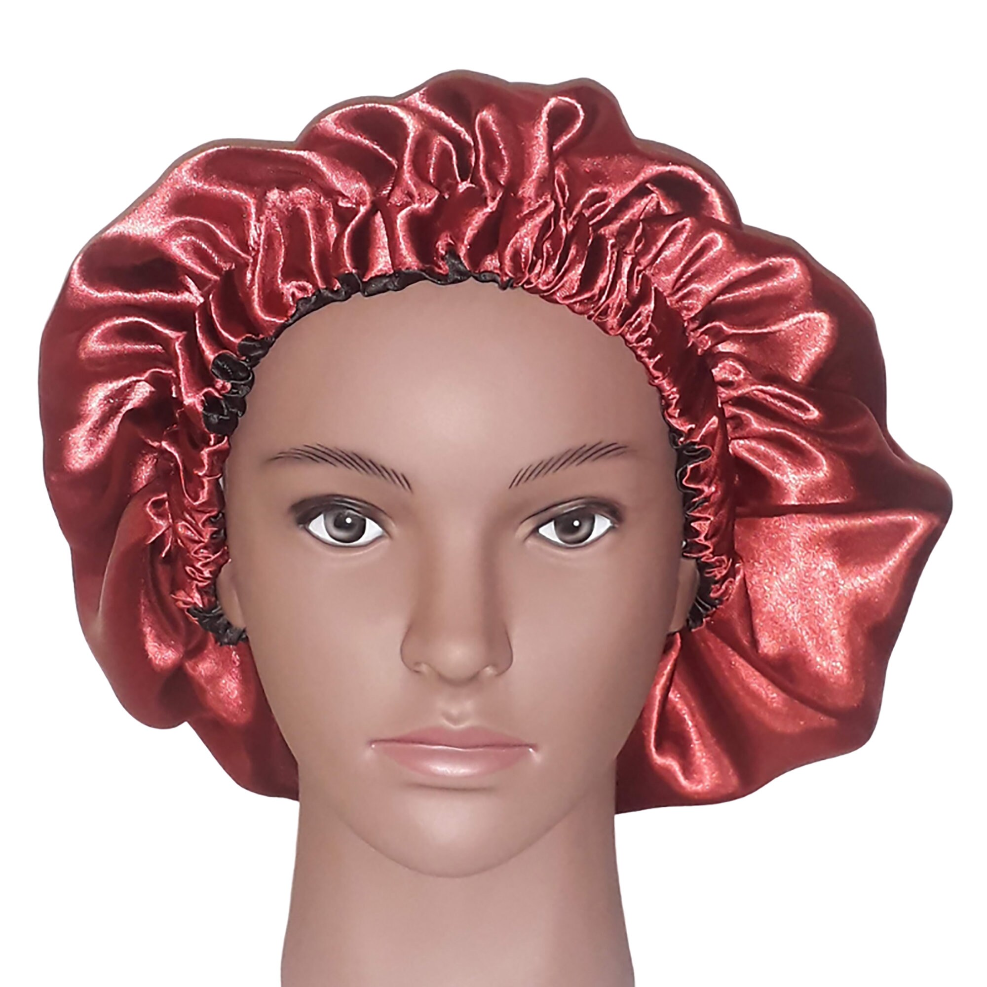 Reversible Silk Satin Bonnet 
