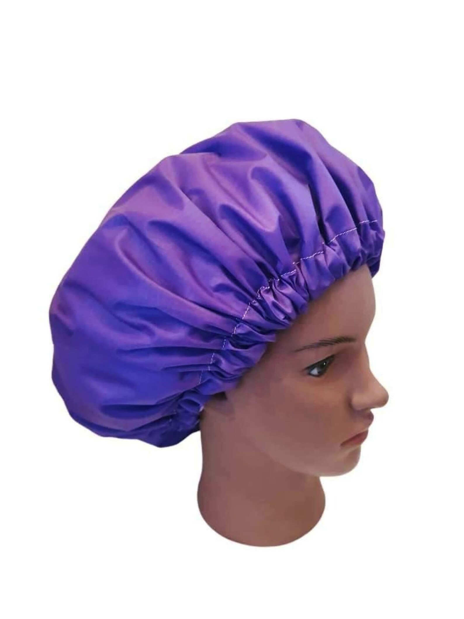 Satin Lined Shower Cap XL for Big Hair Weaved Hair or Braided Etsy UK