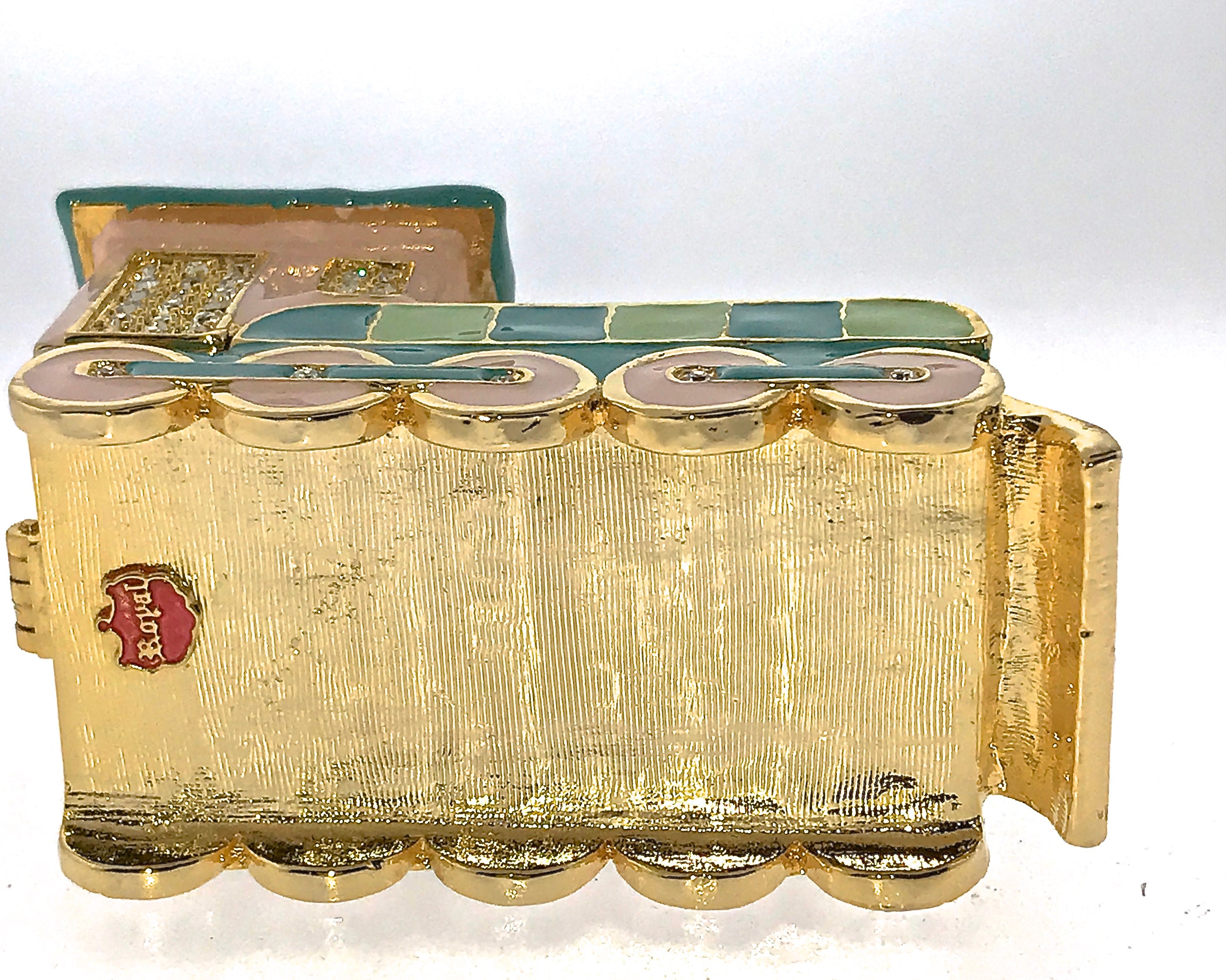 Toy Train Trinket Box Jewelry Collectible Enameled Hinged Etsy