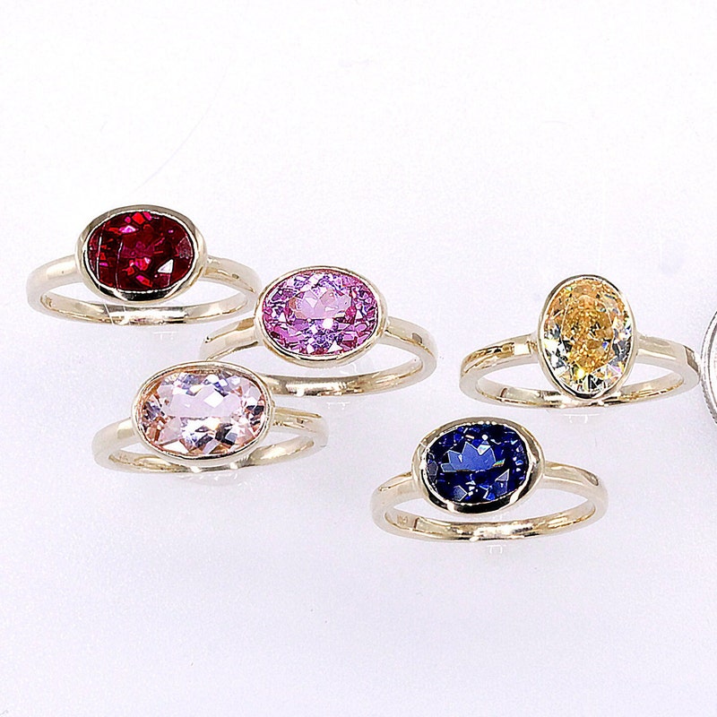 Bezel Set Ruby - Etsy