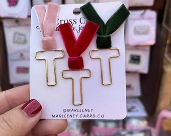 Cross Paper Clips for your Bible Journal Planner Notes Journaling Notes Set of 3 Bible Study Bookmark Set