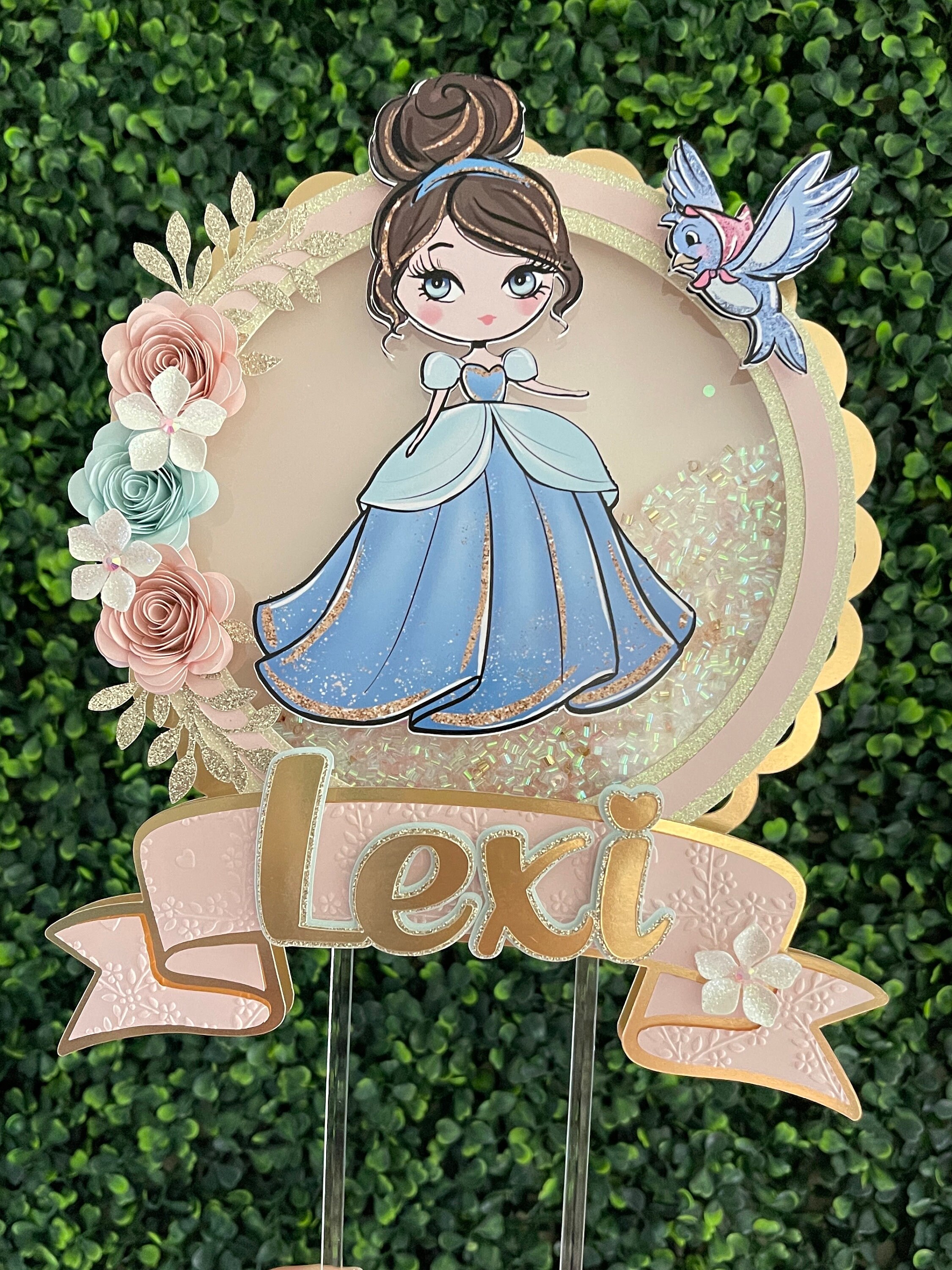 Princess Cinderella Cake Topper With Light - Etsy