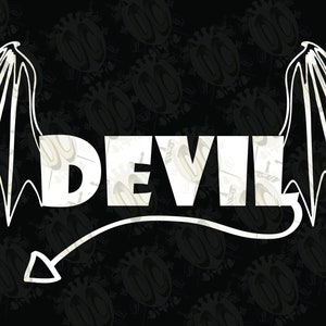 DEVIL window decal