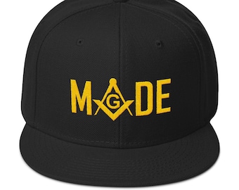 Masonic Snapback Hat Freemason Hat 