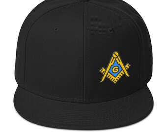 Masonic Snapback Hat Freemason Hat 