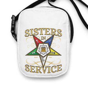 OES Bag, Sisters In Service, Order of the Eastern Star Bag, OES Crossbody Bag