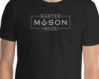 Vrijmetselaarsshirt, Master Mason Made Official Logo Square & Compass, Vrijmetselaarsshirt