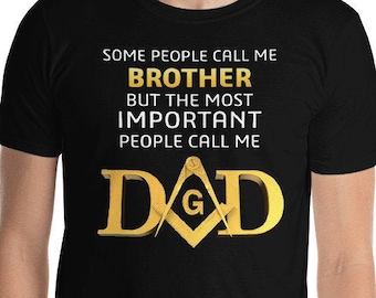 Masonic Shirt, Dad Square & Compass, Fathers Day Freemason Shirt
