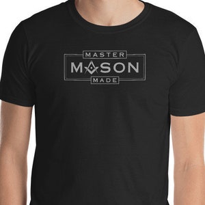 Masonic Shirt, Master Mason Made Official Logo Square & Compass, Freemason Shirt