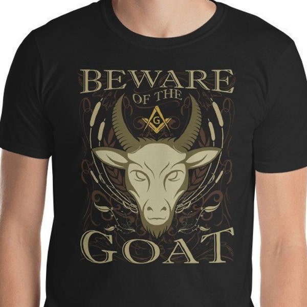 Masonic Shirt, Beware of the Goat Square & Compass, Freemason Shirt