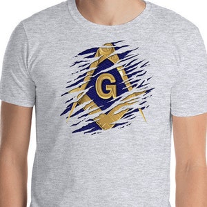 Masonic Shirt, Ripper SuperMason Gold Square & Compass, Freemason Shirt