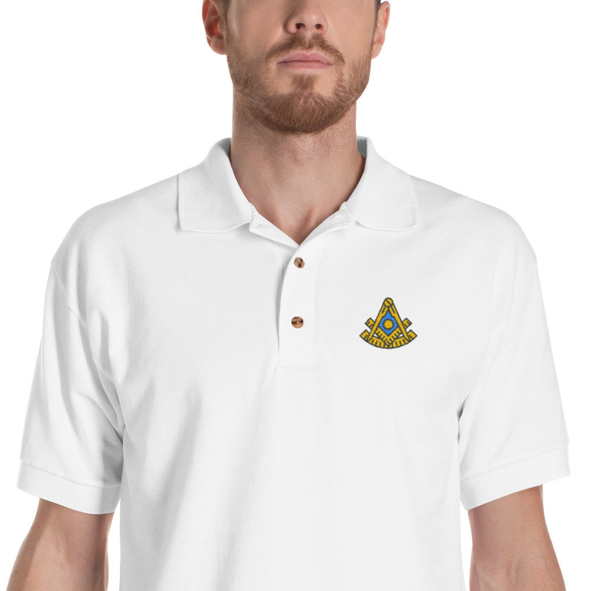 Discover Masonic Past Master Polo Embroidered Shirt, Freemason Shirt