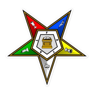 Calcomanía con emblema de la Orden de la Estrella del Este de OES
