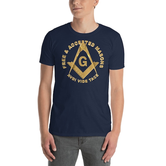 Masonic Shirt, Free and Accepted Masons Gold Square & Compass