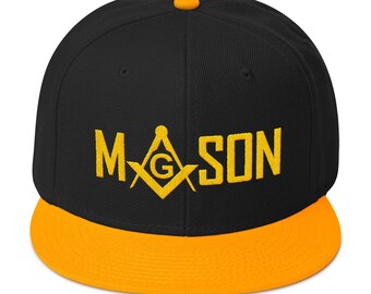 Masonic Snapback Hat Freemason Hat 