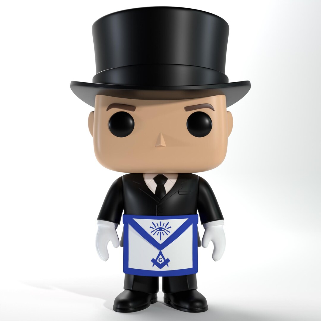 Custom Masonic Freemason Pop Collectible Figure | Handmade 3D Printed ...