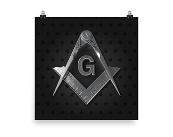 Masonic Poster, Freemason Poster