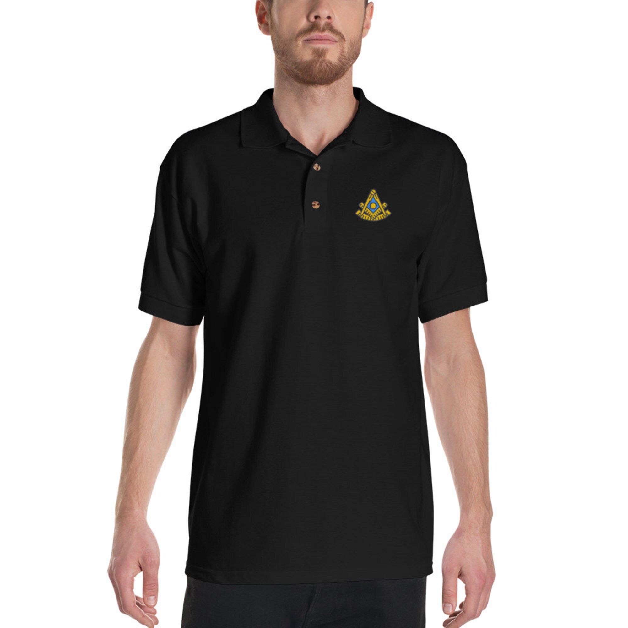 Discover Masonic Past Master Polo Embroidered Shirt, Freemason Shirt