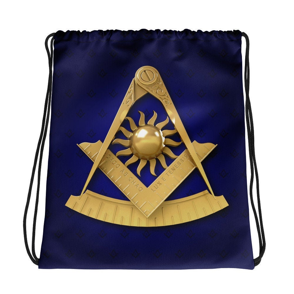 Great for Beach Totes & Grocery Shopping Masonic Compass Tote Bag 