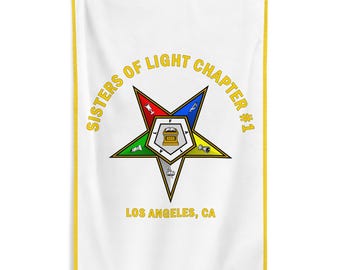 Bandera personalizada de la OES, bandera de la Estrella del Este, 34 x 56