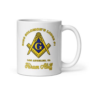 Personalized Masonic Mug, Custom Freemason Coffee Cup