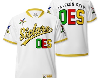 Camisa OES Sistars Eastern Star, Artigos Esportivos da Ordem da Estrela do Oriente, Tamanhos 2XS-6XL