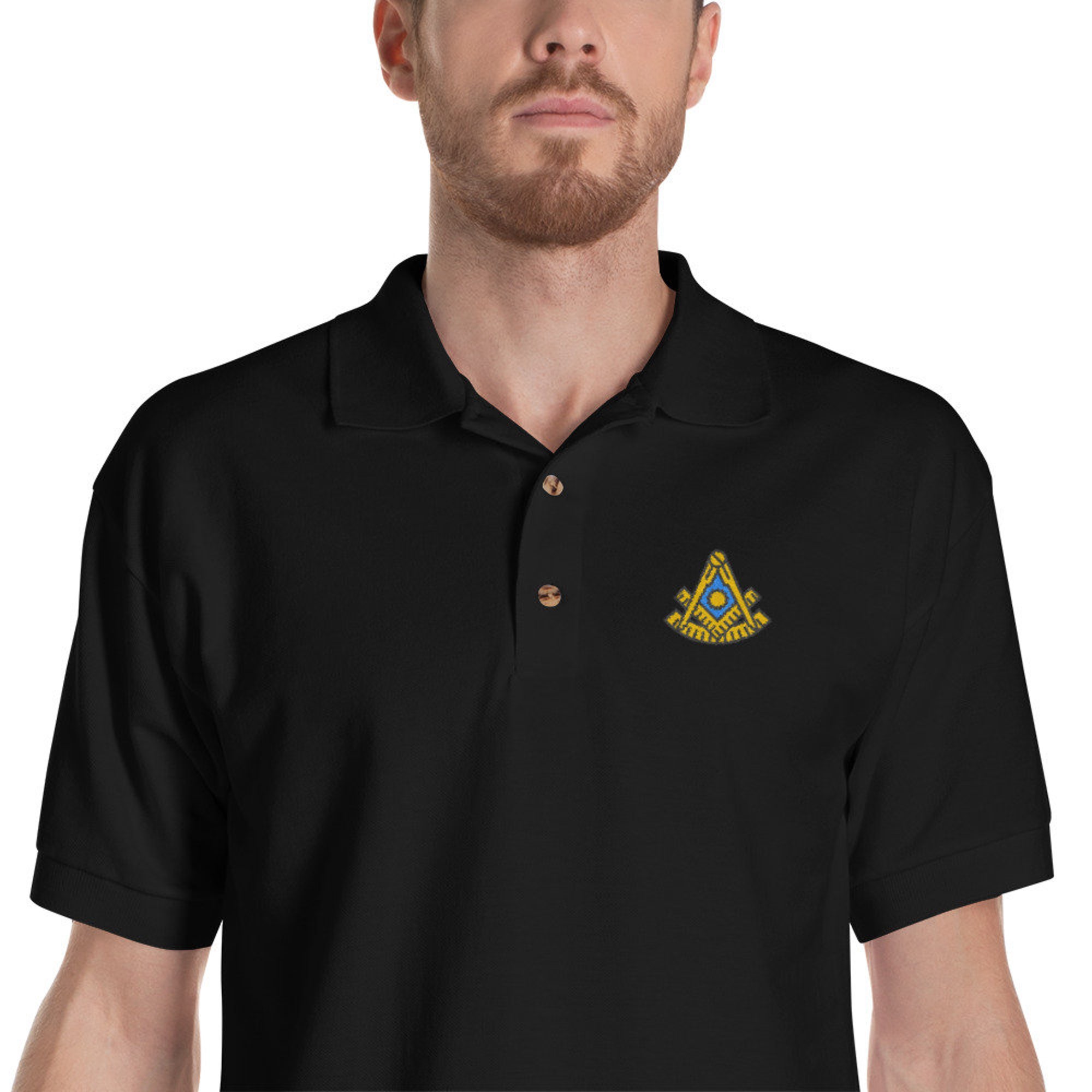 Discover Masonic Past Master Polo Embroidered Shirt, Freemason Shirt