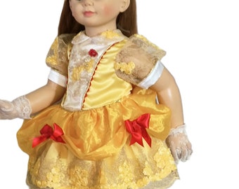 Handmade Princess dress for Patti Playpal doll Belle pageant dress NO DOLL