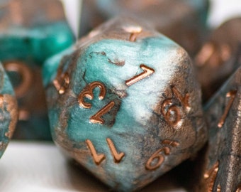 Copper Patina Dice Set (Made to Order)