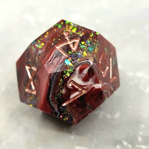 Boulder Opal Dice Set (Sharp Edged)