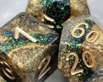 Verdant Victory Dice Set (Made to Order)