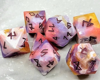 Daybreaker Dice Set (Sharp Edged) Made to Order