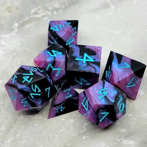 Nebula Dice Set (Sharp Edged) Made to Order