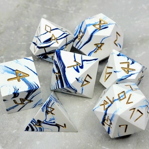 Jeu de dés en porcelaine (tranchants) fabriqué sur commande
