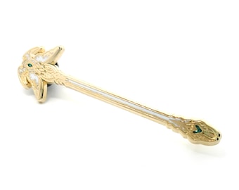 Final Fantasy XIV | 14 - WHITE MAGE - Weapons Enamel Pins